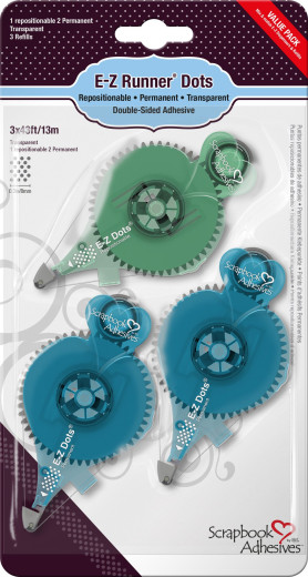 E-Z Runner REFILLABLE - perm.  repo. DOTS 3er Pack
