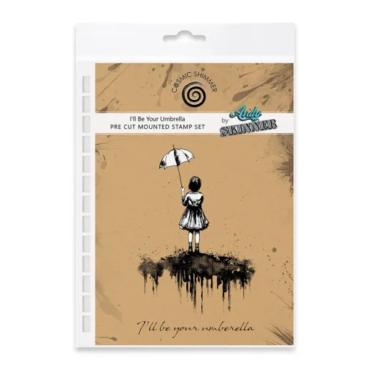 Cosmic Shimmer - Cling Stamps - I'll Be Your Umbrella by Andy Skinner