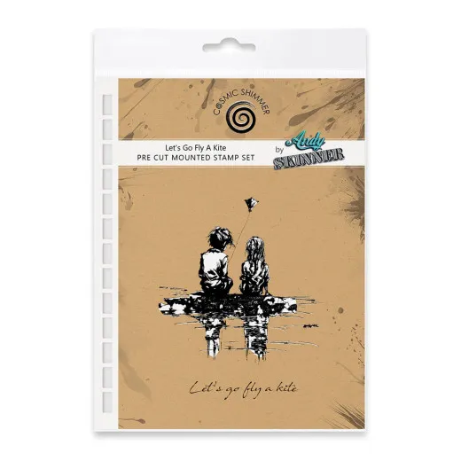 Cosmic Shimmer - Cling Stamps - Let's Go Fly A Kite by Andy Skinner