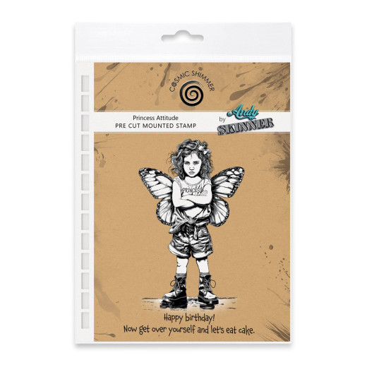 Cosmic Shimmer - Cling Stamps - Princess Attitude by Andy Skinner