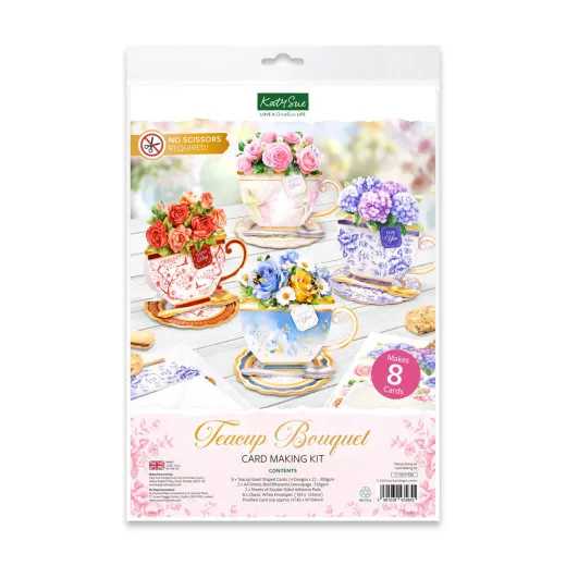 Katy Sue - Card Making Kit - Teacup Bouquet
