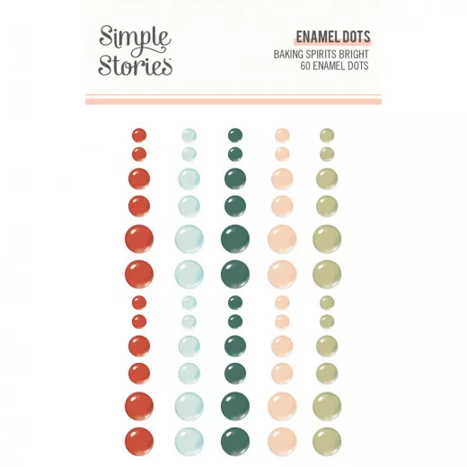 Simple Stories Enamel Dots - Baking Spirits Bright