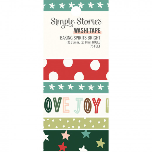 Simple Stories Washi Tape - Baking Spirits Bright