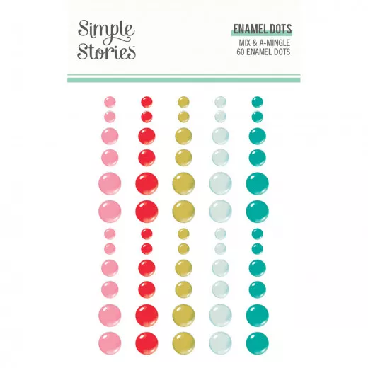 Simple Stories Enamel Dots - Mix and A-Mingle