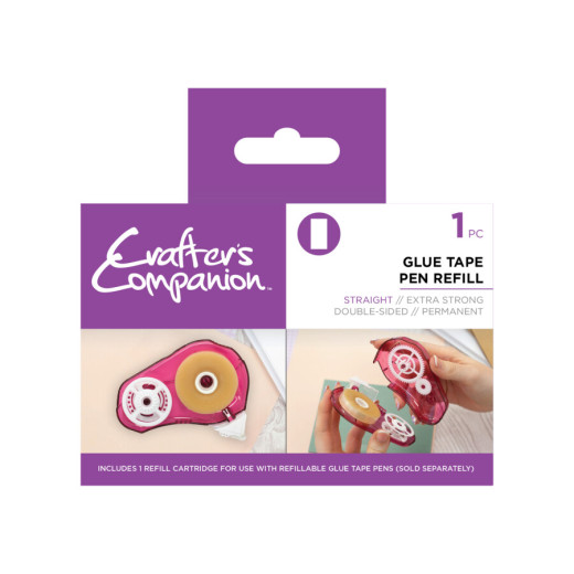 Crafter's Companion - Glue Tape Pen Refill - Straight