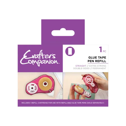 Crafter's Companion - Glue Tape Pen Refill - Straight