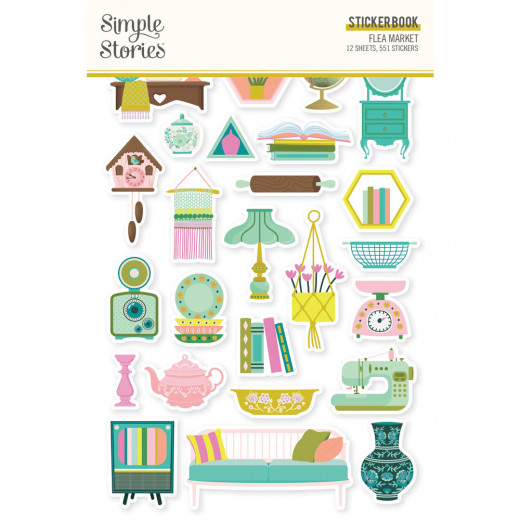 Simple Stories Sticker Book - Flea Market