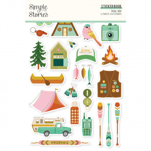 Simple Stories Sticker Book - Trail Mix