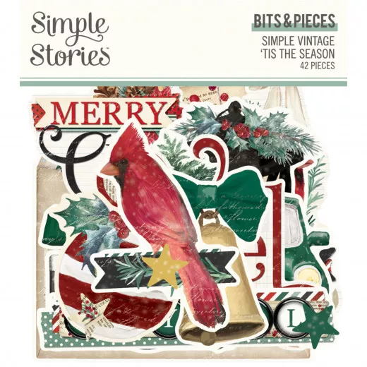 Bits & Pieces Die-Cuts - Simple Vintage Tis The Season