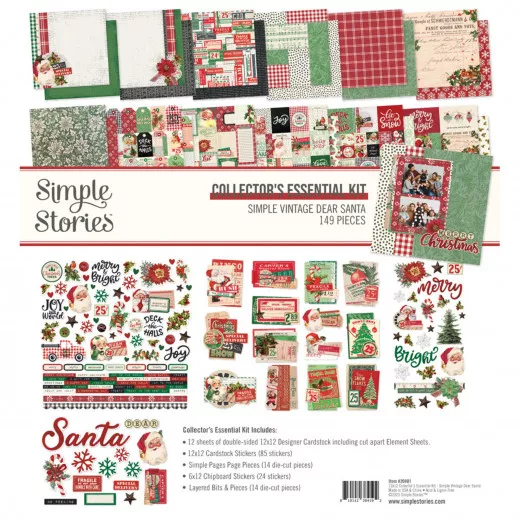 Simple Vintage Dear Santa - 12x12 Collectors Essential Kit