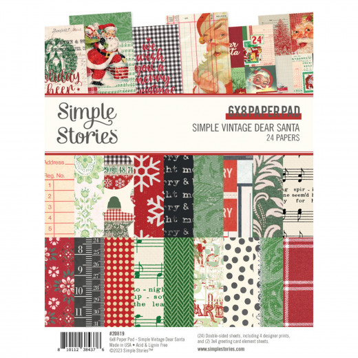 Simple Vintage - Dear Santa - 6x8 Paper Pad