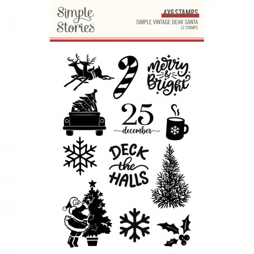 Simple Stories Clear Stamps - Simple Vintage - Dear Santa