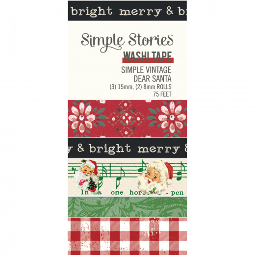 Simple Stories Washi Tape - Simple Vintage - Dear Santa