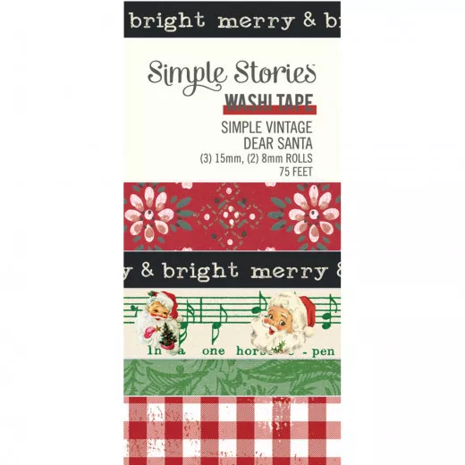 Simple Stories Washi Tape - Simple Vintage - Dear Santa