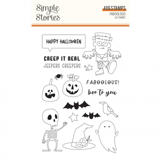 Simple Stories Clear Stamps - FaBOOlous