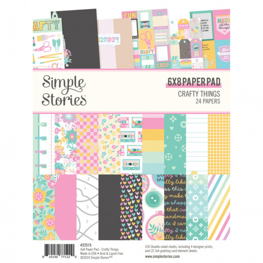 Simple Vintage - Crafty Things - 6x8 Paper Pad