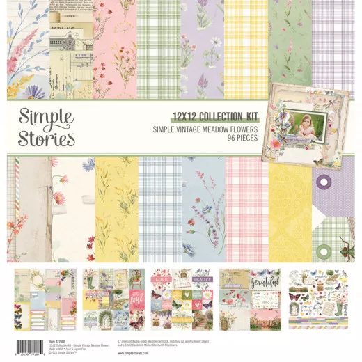 Simple Vintage - Meadow Flowers - 12x12 Collection Kit