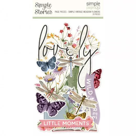 Simple Pages - Page Pieces - Simple Vintage - Meadow Flowers