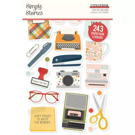 Simple Stories Sticker Book - For The Record