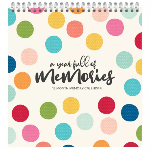 Color Vibe 12 Month Memory Calendar