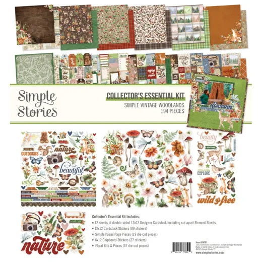 Simple Vintage Woodlands - 12x12 Collector's Essential Kit
