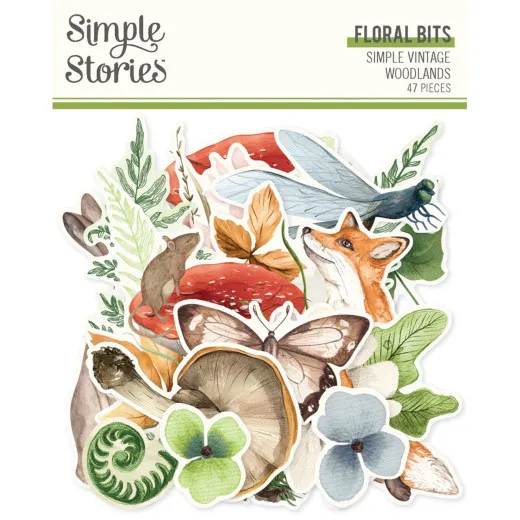 Floral Bits & Pieces Die-Cuts - Simple Vintage - Woodlands