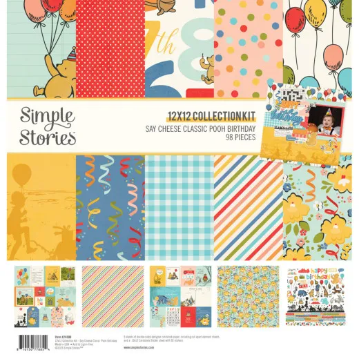 Say Cheese Classic Pooh Birthday - 12x12 Collection Kit