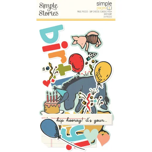 Simple Pages - Page Pieces - Say Cheese Classic Pooh Birthday