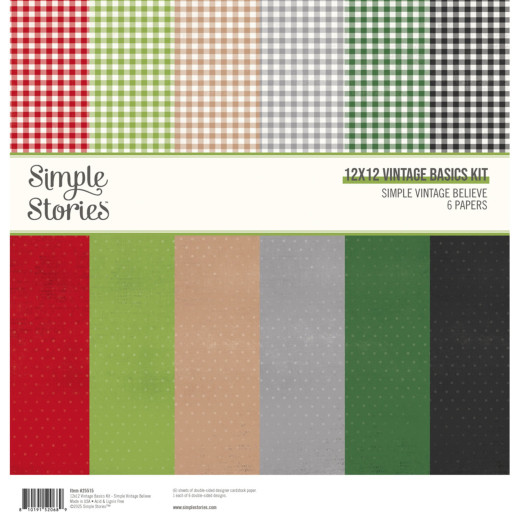 Simple Vintage - Believe - 12x12 Vintage Basics Kit
