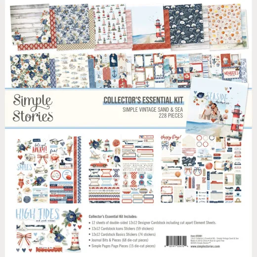 Simple Vintage Sand & Sea - 12x12 Collector's Essential Kit