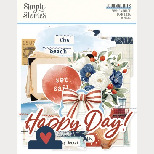Journal Bits & Pieces Die-Cuts - Simple Vintage Sand & Sea