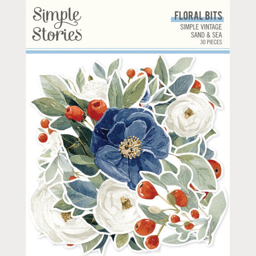 Floral Bits & Pieces Die-Cuts - Simple Vintage Sand & Sea