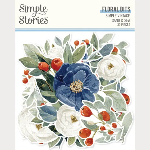 Floral Bits & Pieces Die-Cuts - Simple Vintage Sand & Sea