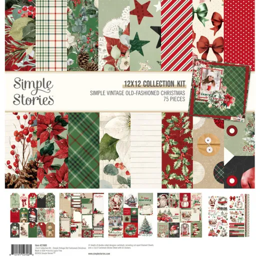 Simple Vintage - Old-Fashioned Christmas - 12x12 Collection Kit