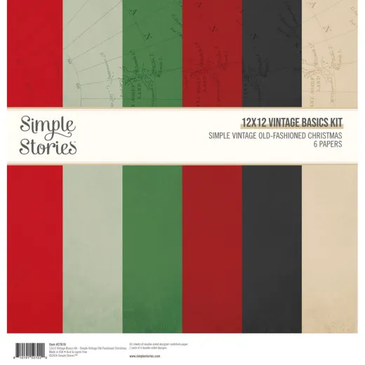 Simple Vintage - Old-Fashioned Christmas - 12x12 Vintage Basics Kit