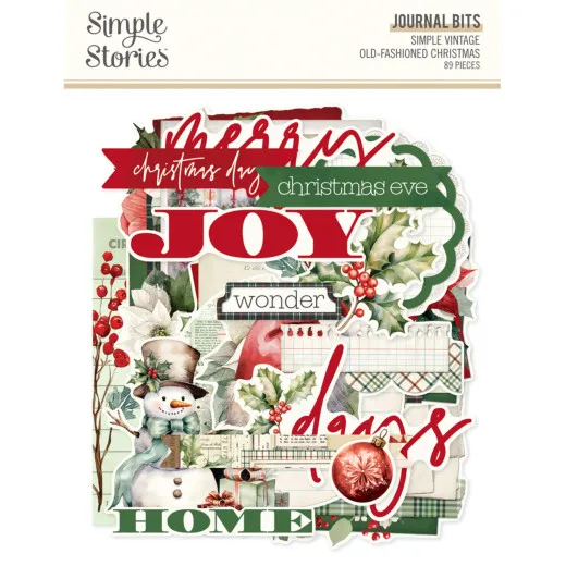 Journal Bits & Pieces Die-Cuts - Simple Vintage Old-Fashioned Christmas