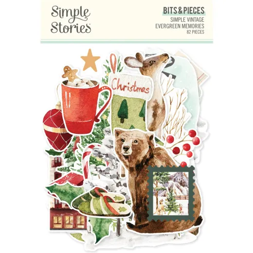 Simple Vintage Evergreen Memories - Bits & Pieces Die-Cuts
