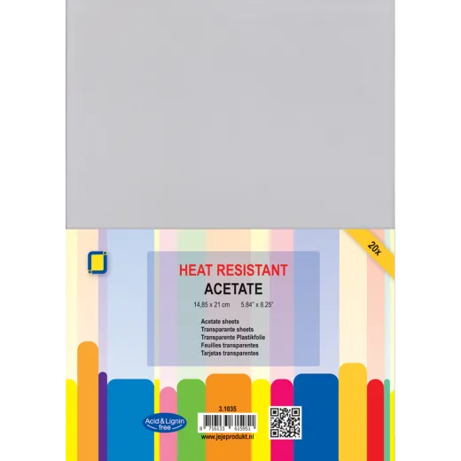 JeJe Transparant Sheets heat resistant A5
