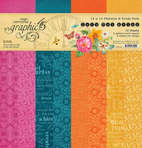 Lets Get Artsy - 12x12 Patterns & Solids Pack