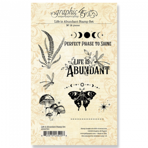 Graphic 45 - Life is Abundant - Stamp Set