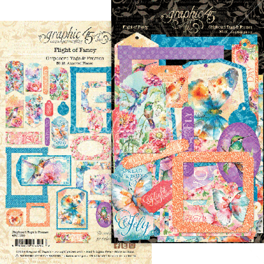 Flight of Fancy - Chipboard Tags & Frames