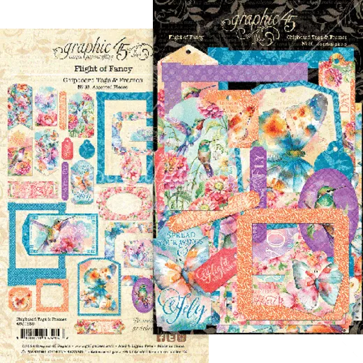 Flight of Fancy - Chipboard Tags & Frames