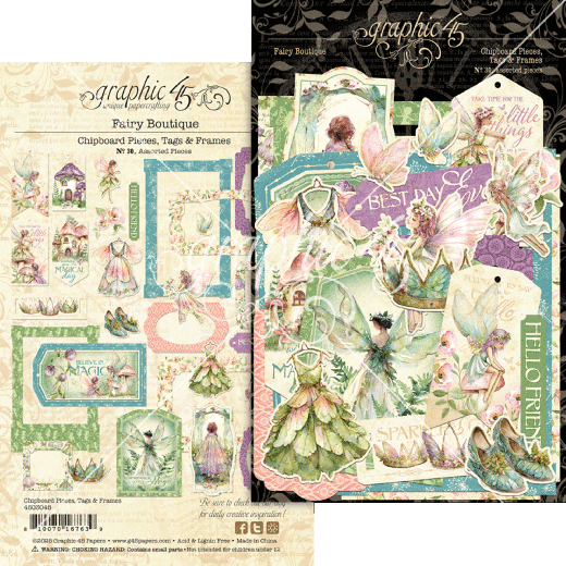 Fairy Boutique - Chipboard Pieces, Tags & Frames