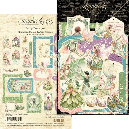 Fairy Boutique - Chipboard Pieces, Tags & Frames