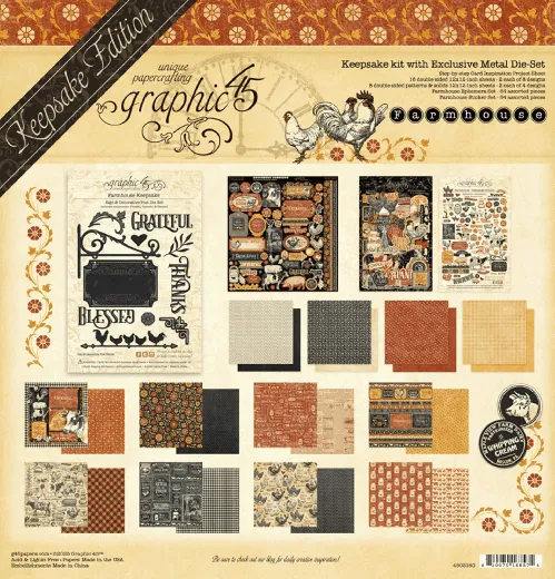 Farmhouse - Keepsake Kit with Exclusive Metal Die