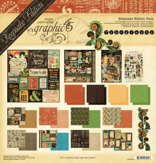 Typography - 12x12 Keepsake Edition