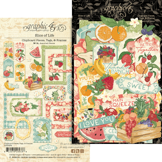 Slice of Life - Chipboard Pieces, Tags & Frames