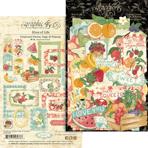 Slice of Life - Chipboard Pieces, Tags & Frames