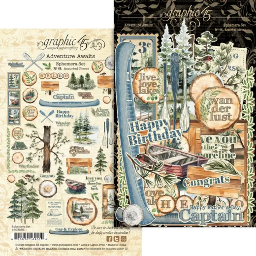 Adventure Awaits - Ephemera Die-Cut Assortment