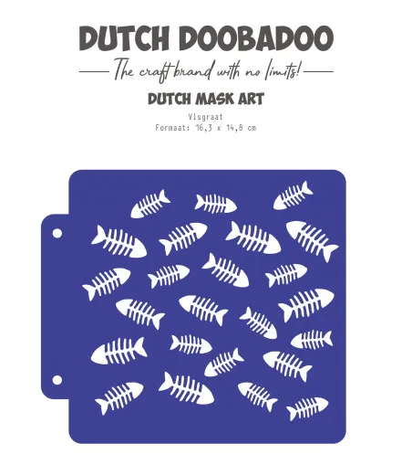 Dutch Mask Art - Waves at the Sea - Fishbones